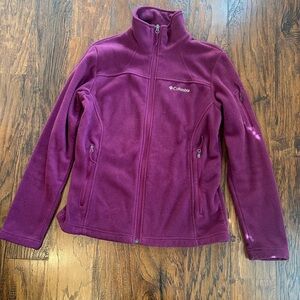 Columbia Maroon Fleece Jacket